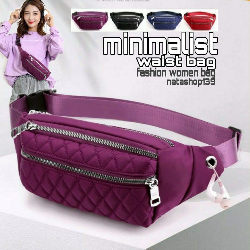 Super Sale Akhir Tahun 2022 Waist Bag Minimalist Multi-pocket Fashion Women Bag