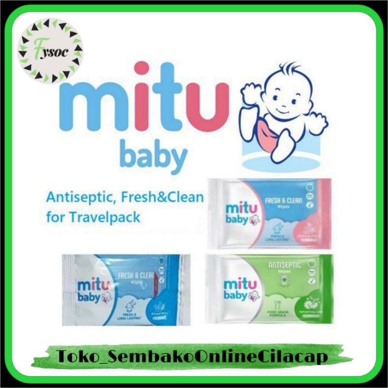 MITU POCKET BABY WIPE SACHET TISU BASAH