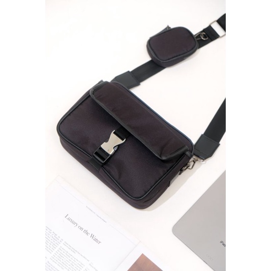 [PREMIUM TAS LOKAL] HYUN SLING BAG SLING BAG PRIA TERBARU TERMURAH CANVAS BAG