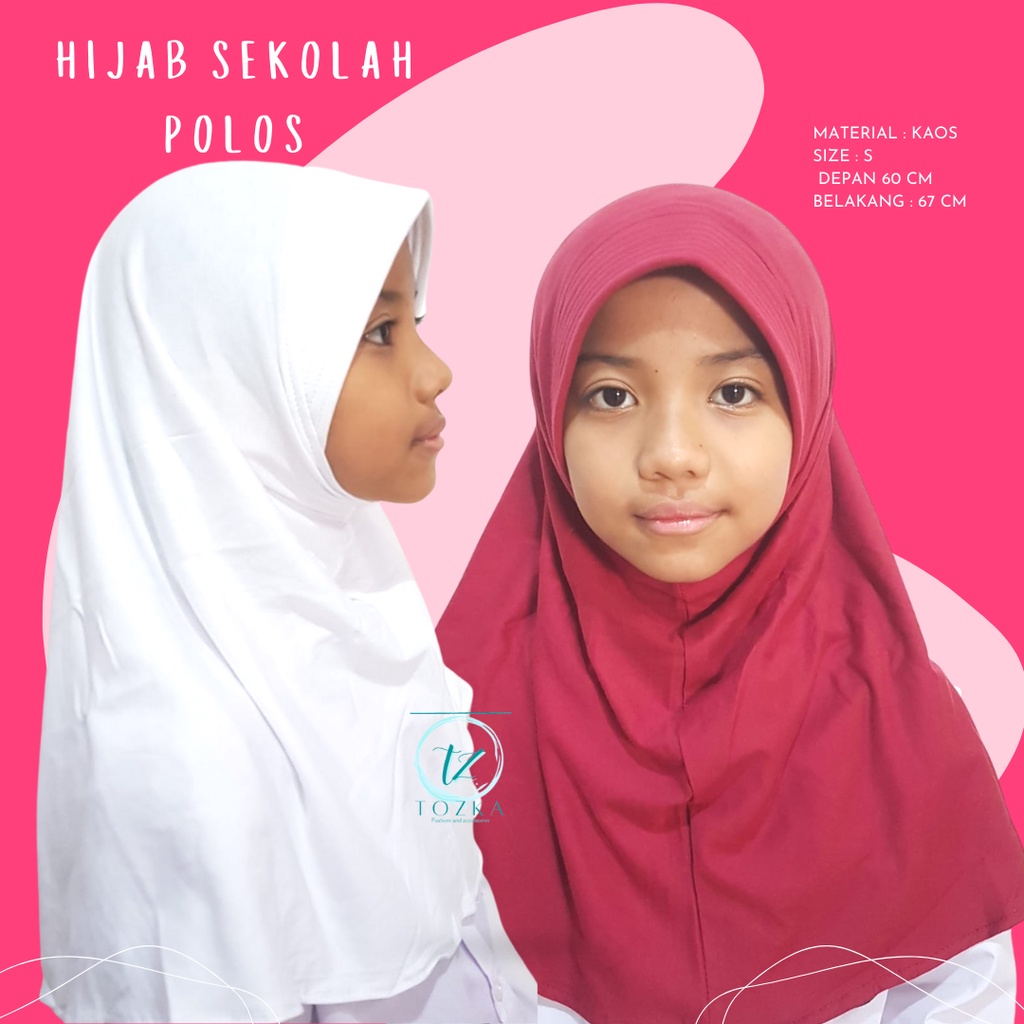 Hijab anak sekolah I Jilbab serut anak