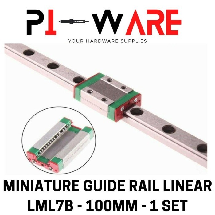 Miniature Guide Rail Linear Sliding Block LML7B Uk 100mm Per 1 Set