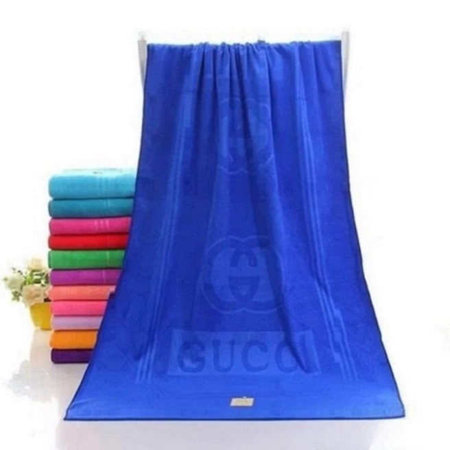 HANDUK MANDI GUCCI 70 X 140 CM UKURAN DEWASA ANDUK TEXTUR LEMBUT POLYESTER EMBOS HANDUK MALL