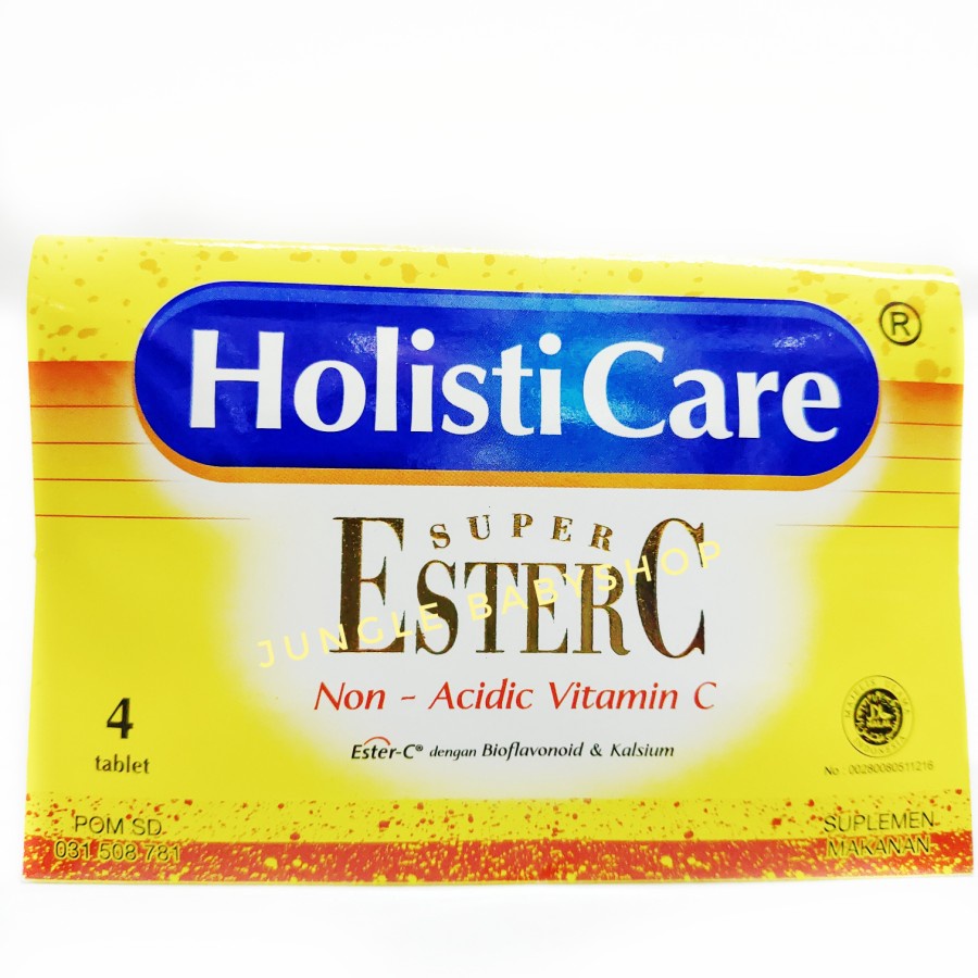 Holisti Care Super Ester C Strip isi 4 tablet Holisticare Blister