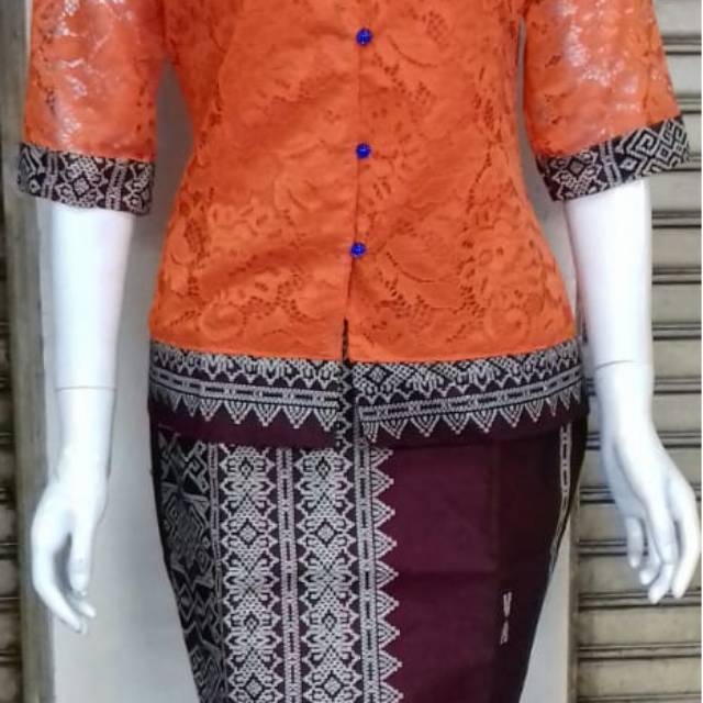 Baju stelan jamrut rok panjang