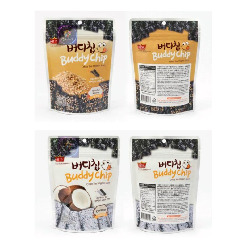 

DAE CHUN Buddy Chip Roasted Sesame/Coconut//crispy sea veggies snack/seaweed Import