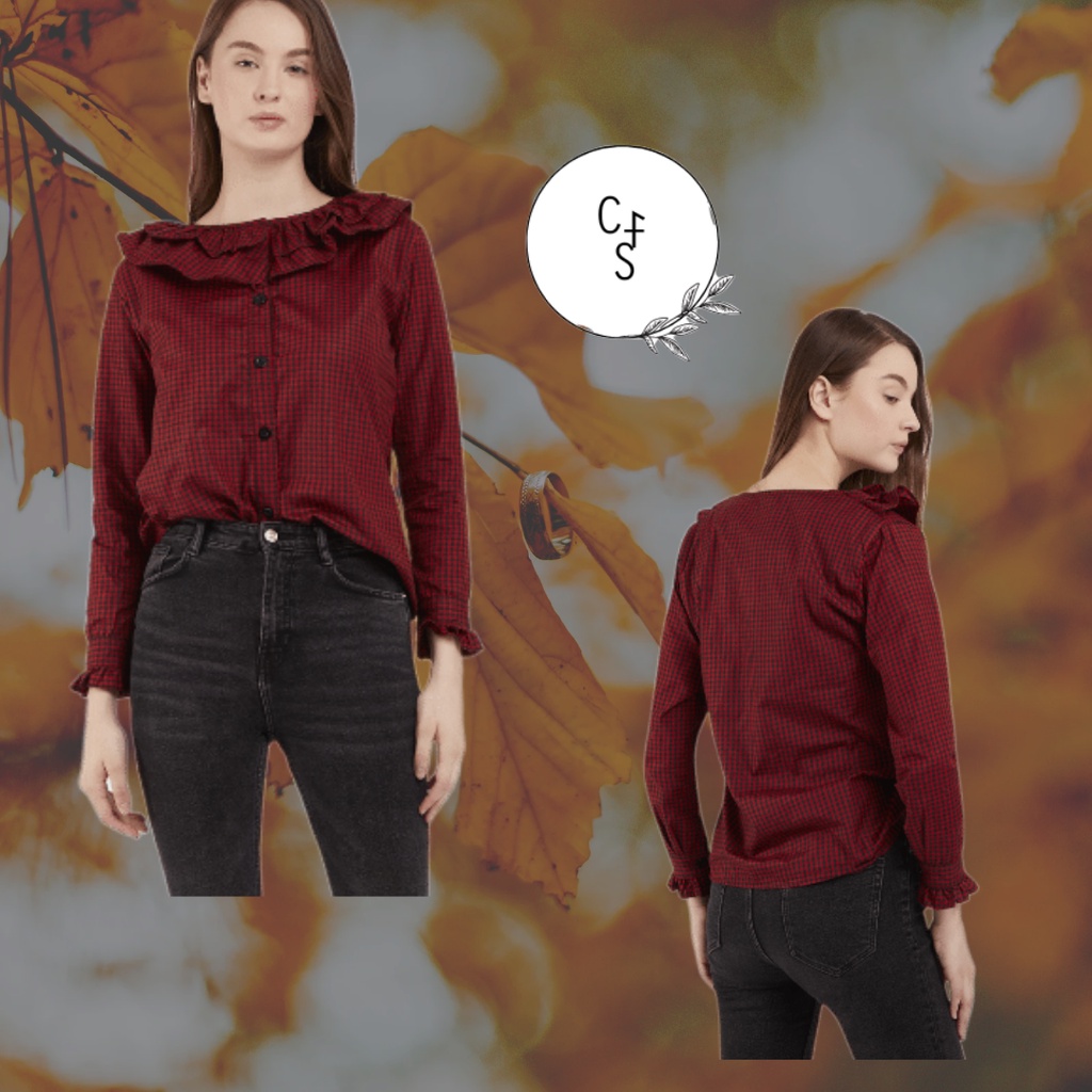 pakaian wanita blouse casual cewek perempuan kekinian NEW ARRIVAL busui friendly (MINCE)