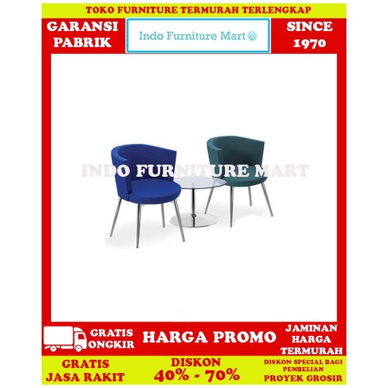 Sofa Minimalis Ruang Tamu Kursi 1 Seater Indachi Type Revio