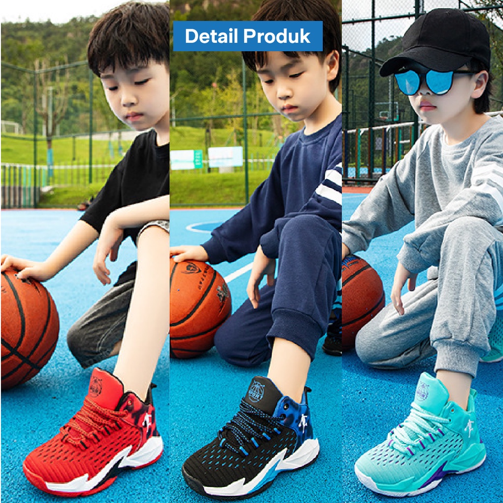 LAPAGO - Sepatu Sneaker Anak Laki Laki Perempuan Sport Usia 4 - 7 Tahun Type MDE