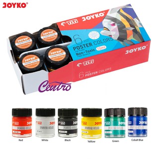 Joyko Titi Cat Poster Colors Colour POC-10ML Non Toxic Set Isi 6 Warna