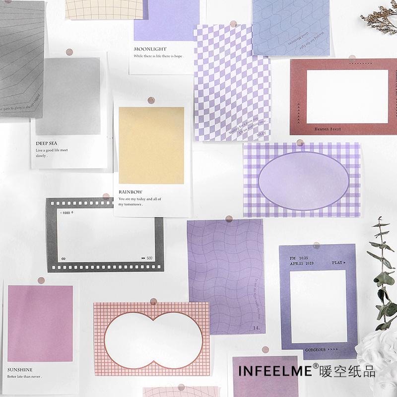 

[SCRIBBLE_ID] 100 Lembar PATTERN NOTE PAPER Motif Movie Pantone Memopad Notepad Memo DIY N0016