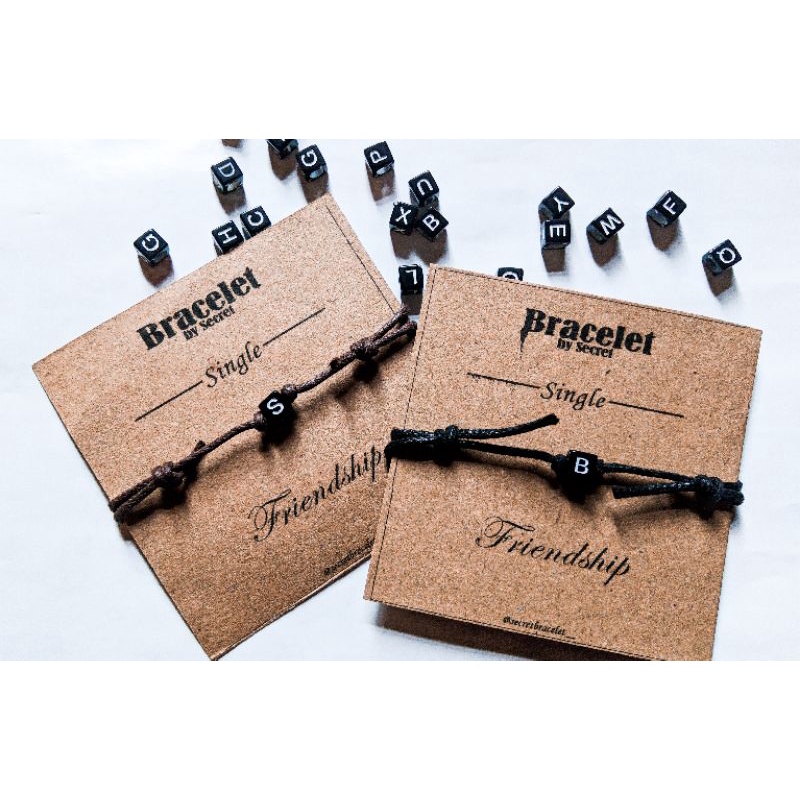 [COD] GELANG TALI | INISIAL HURUF | GELANG COUPLE | GELANG TALI KOREA INISIAL HURUF