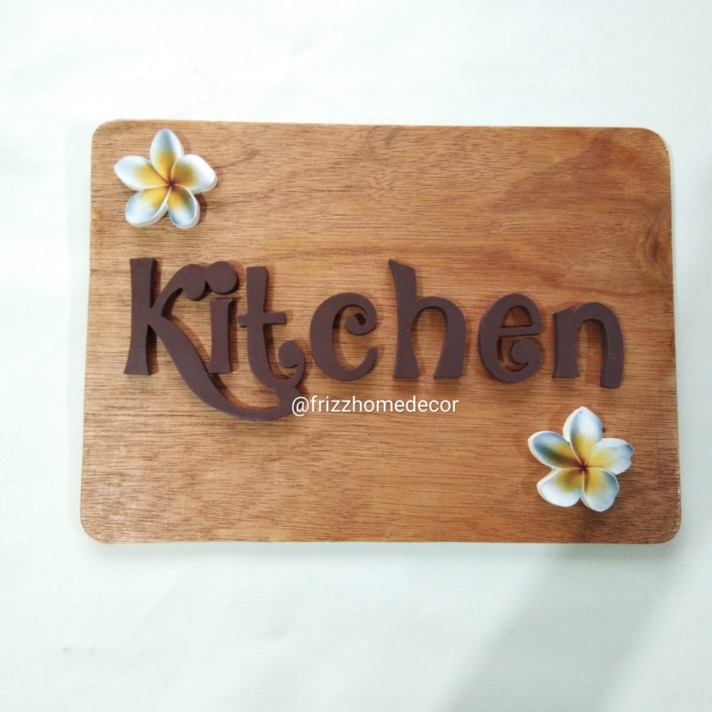 Jual Hiasan dinding dapur Kitchen cantik / hiasan dinding kayu | Shopee