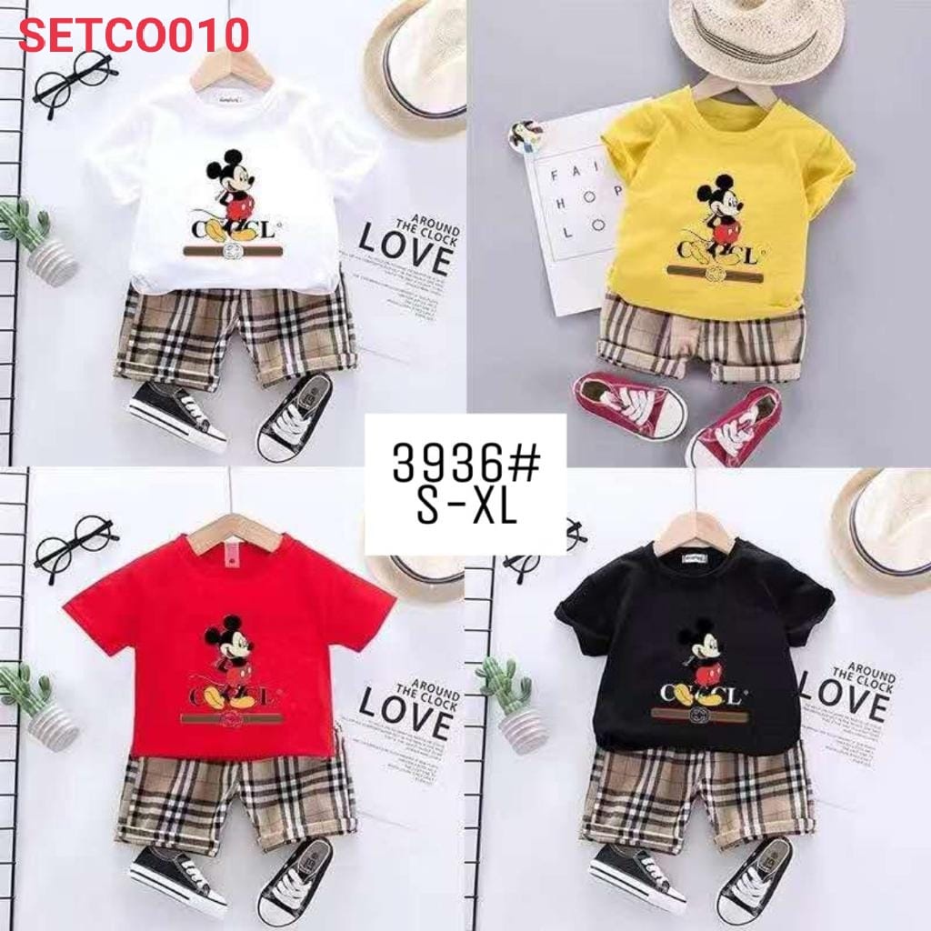 SETELAN BAJU ANAK IMPORT MICKEY