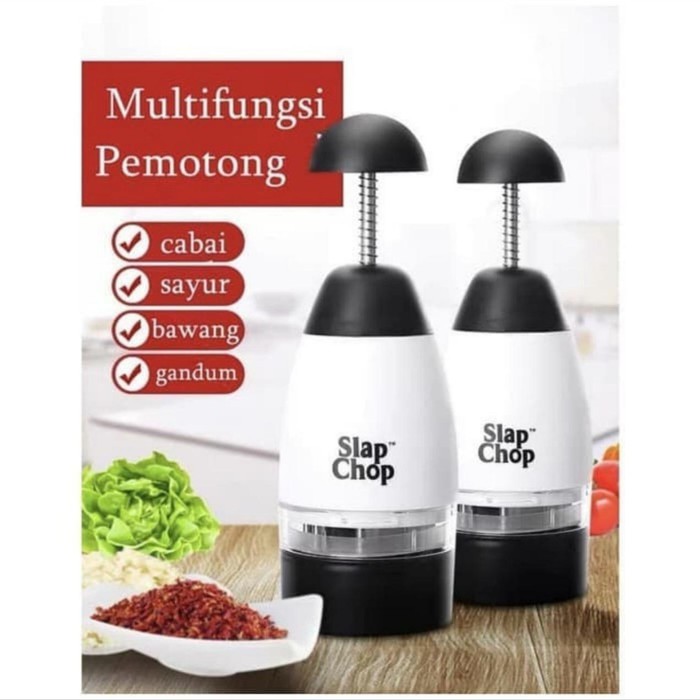 Slap Chop Alat Pencacah Penghancur Bawang Sayuran Bumbu DLL