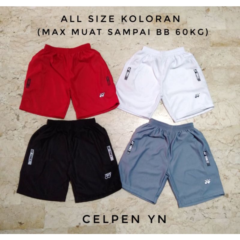 Celana Kolor | Celana Pendek | Celana Olahraga Murah | Celana Pendek Yonex | Training Pria / Wanita