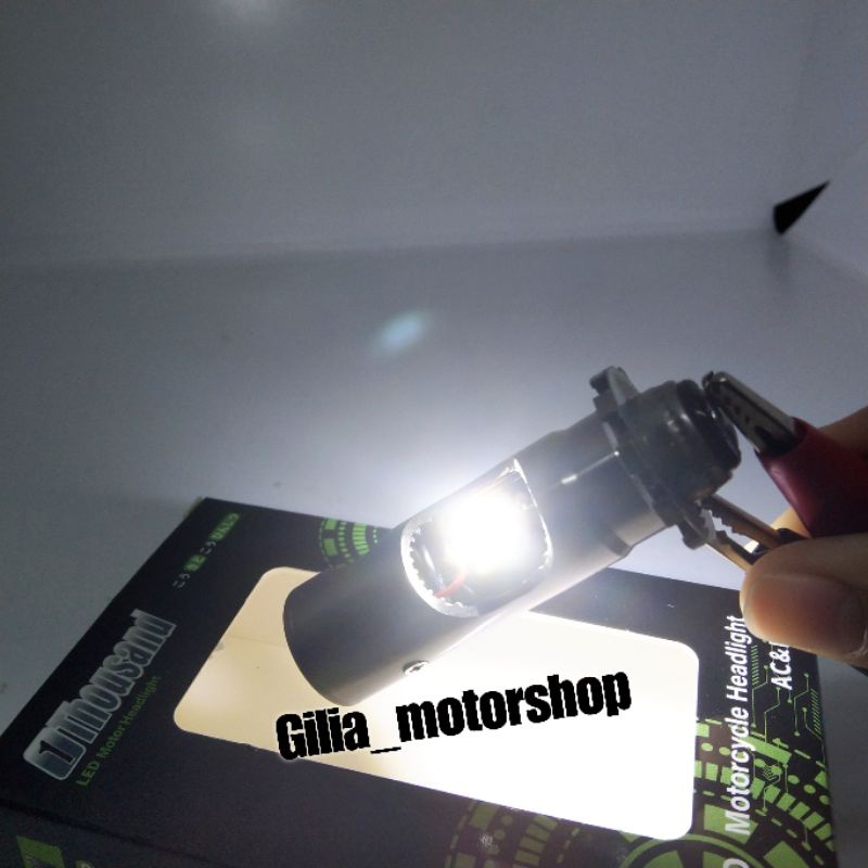 Lampu Utama Headlight LED H6 Model Kipas 2 sisi nyala putih 1 Thousand Original