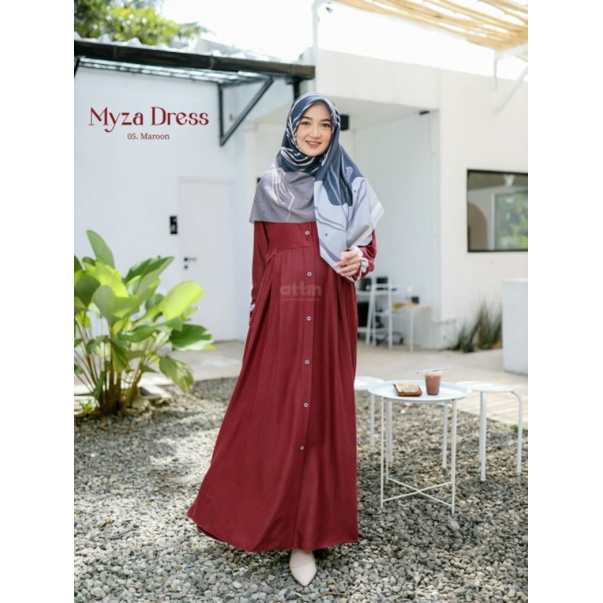 Myza Dress by ATTIN Gamis Cantik Asiandenim Berkualitas Ready stok