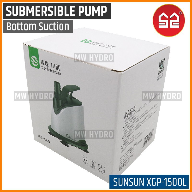 SUNSUN XGP-1500L, Submersible Water Pump, Bottom In - Pompa Air Celup