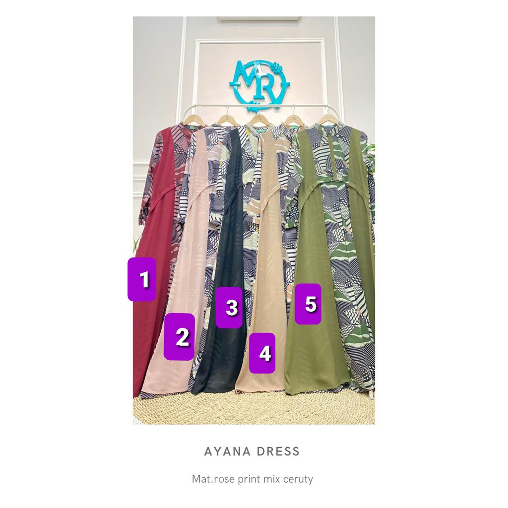 GAMIS WANITA AYANA Dress by MAREVI Official ORI #52