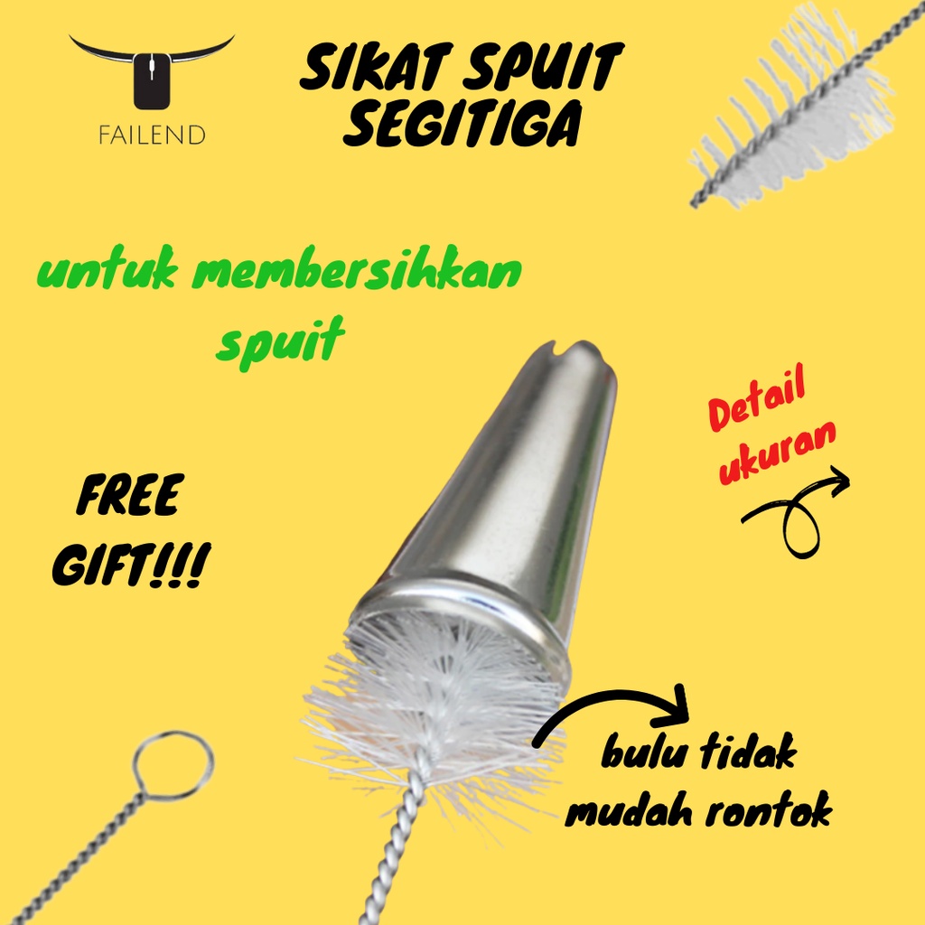 Sikat Segitiga Cleaning Brush Untuk Pembersih Spuit