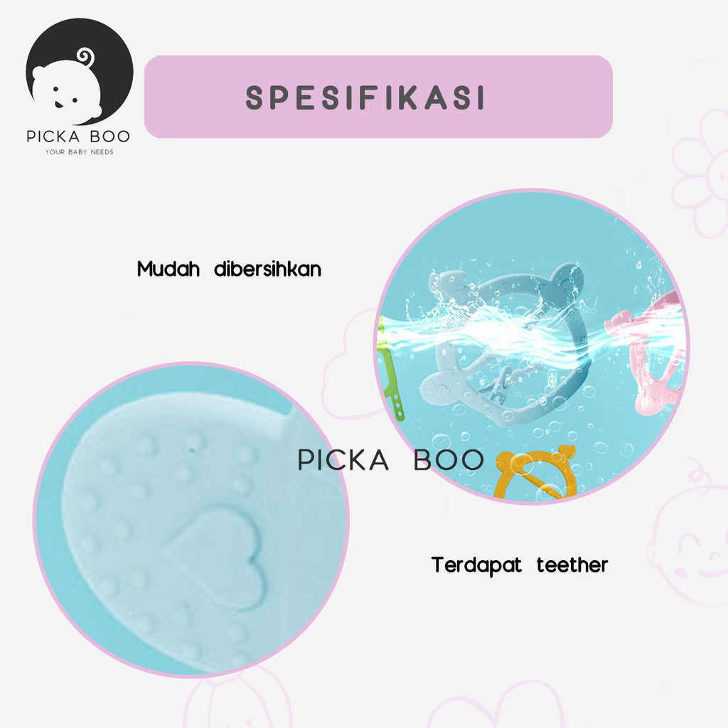 PICKA BOO Teether Gigitan Bayi Bentuk Sangkar