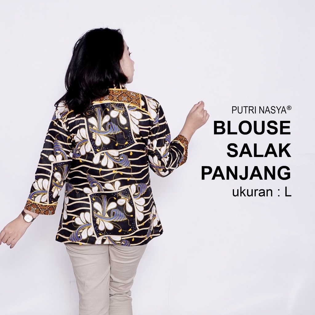 Blouse Batik Big Size Wanita Atasan Batik Jumbo Lengkap S-M-L-XL-2L-3L-4L-5L-6L-7L Model Blus Jumbo Seragam Batik / Atasan Formal Kantor Wanita / Pakaian Batik Kerja Kekinian Trendy Model Terbaru