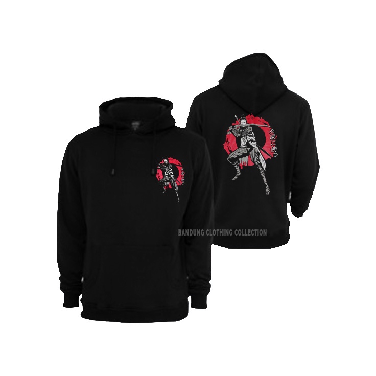 Jaket SAMURAI JAPANESE HOODIE }} Jaket Sweater Hoodie Jepang Samurai Keren Original Pria COD Bayar ditempat