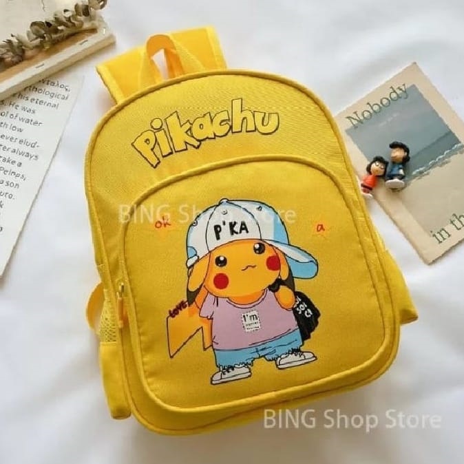 BATOSAI.BAGS - TAS RANSEL SEKOLAH ANAK LAKI LAKI DAN PEREMPUAN PIKACHU TERBARU 2021TAS COD ANAK PEREMPUN BISA BAYAR DI TEMPAT TAS PUNGGUNG ANAK