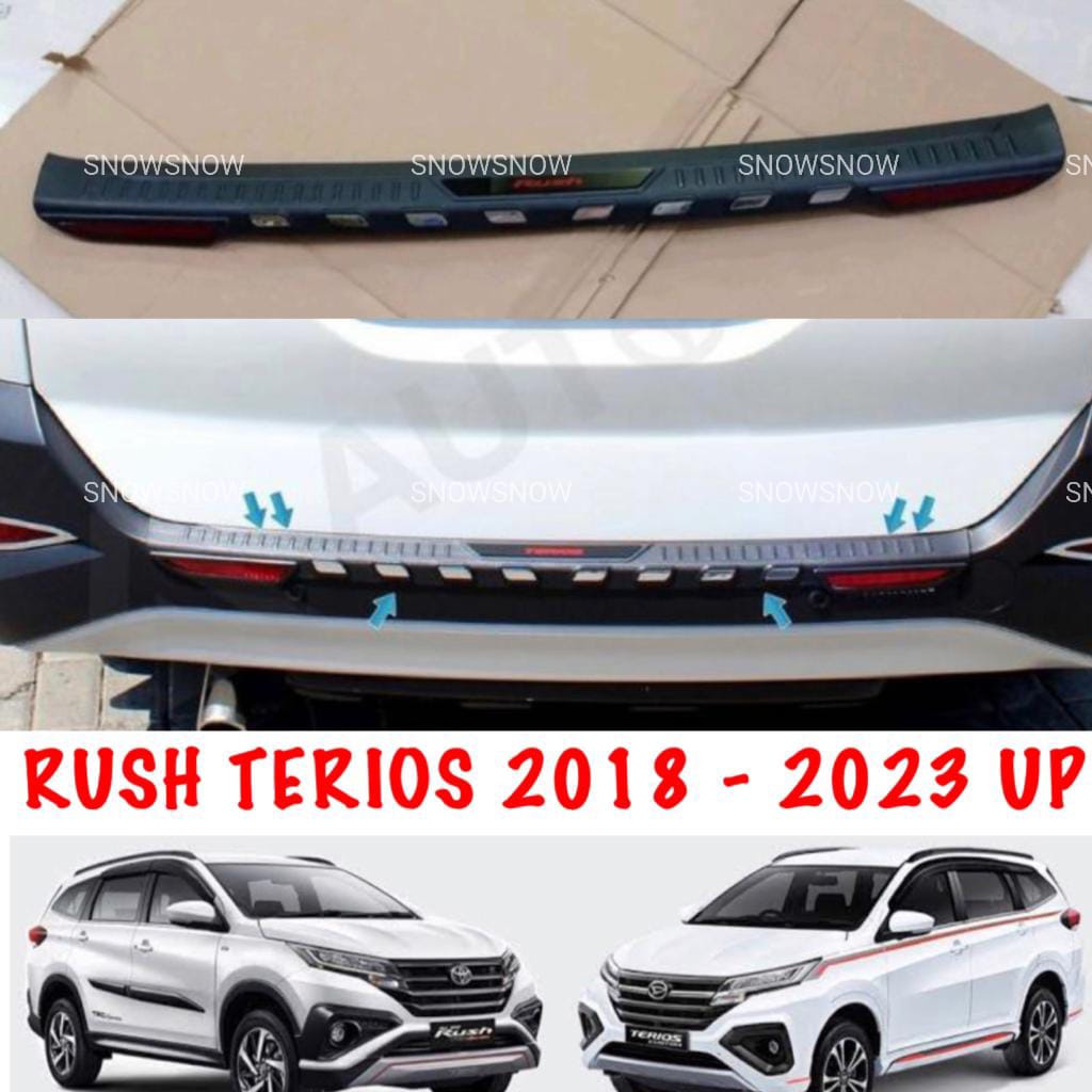 Sillplate Belakang All New Rush Terios 2018 2020 2022 2023 UP GR SPORT Exclusive Merah