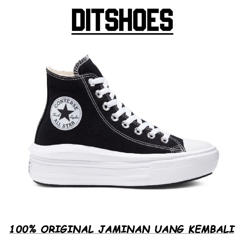 CONVERSE CHUCK TAYLOR MOVE PLATFORM HI BLACK/WHITE