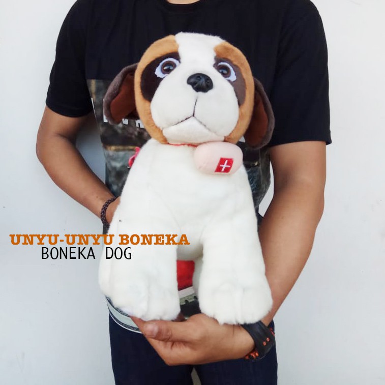 Boneka dog anjing benard 35cm animal kado souvenir