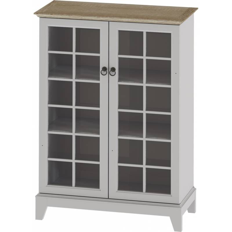 

JYSK Lemari Display Murah Display Cabinet Viskan 78X30X111CM White Oak
