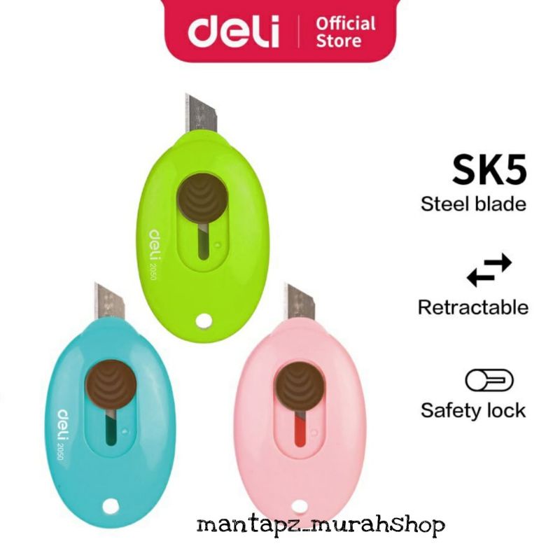 

Mini Cutter/ Cutter Kecil DELI Lucu/Warna (/PCS)