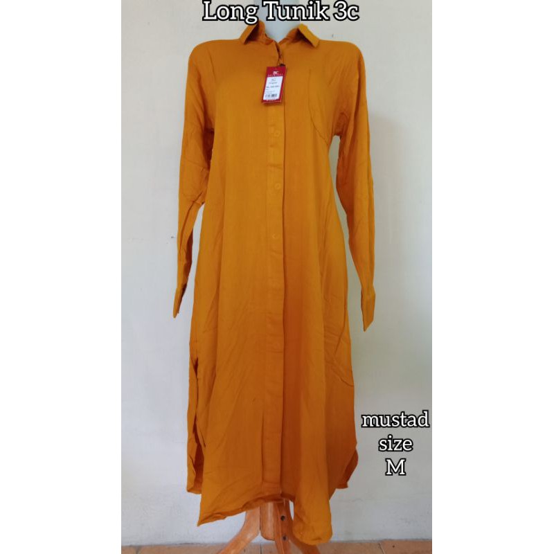 long tunik polos / long tunik 3c original