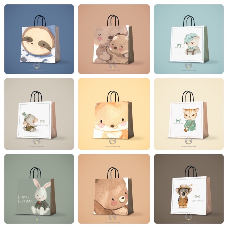 

paper bag custom/paperbag/tas kertas/goodie bag/ hampers ultah