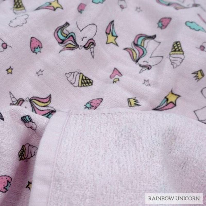 Handuk Tottori motif RAINBOW UNICORN