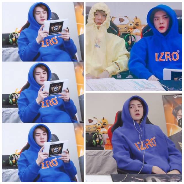 KPOP EXO Sehun Izro Blue Hoodie