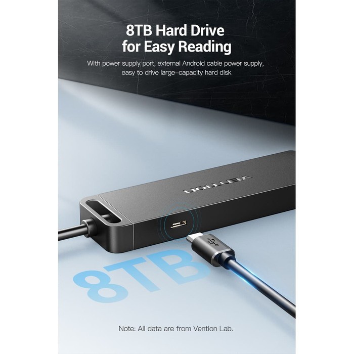 Vention High Speed USB 2.0 Hub for Windows Mac Linux - CHMBF 1 Meter