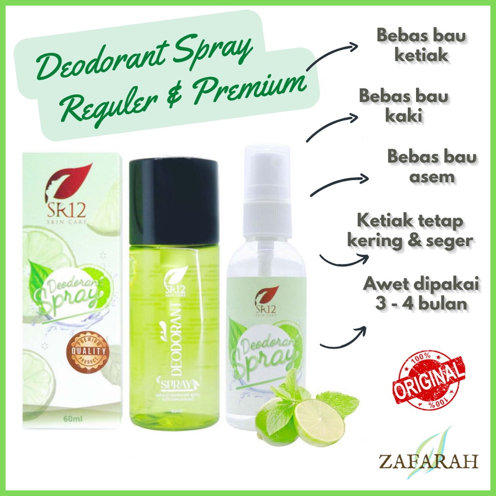 Jual SR12 Deodorant Spray SR 12 Deo Spray Penghilang Bau Badan Ketiak
