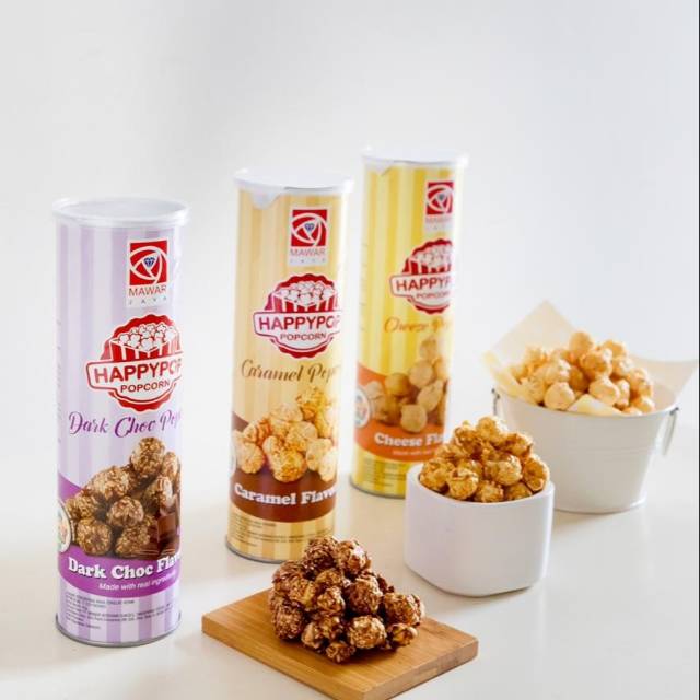 

POP CORN HAPPYPOP/CEMILAN SEHAT/POPCORN CARAMEL