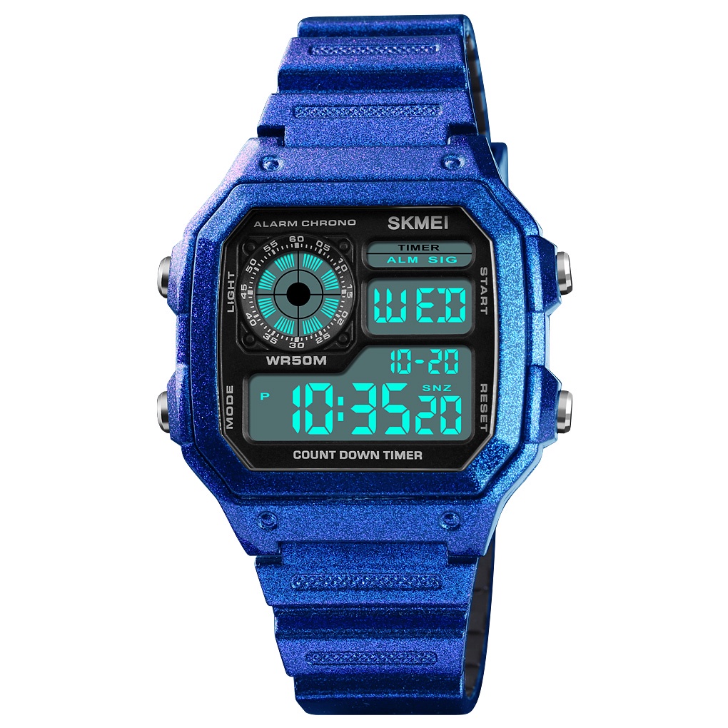 Jam Tangan Unisex SKMEI DG 1299 Digital Rubber Strap Original Skmei