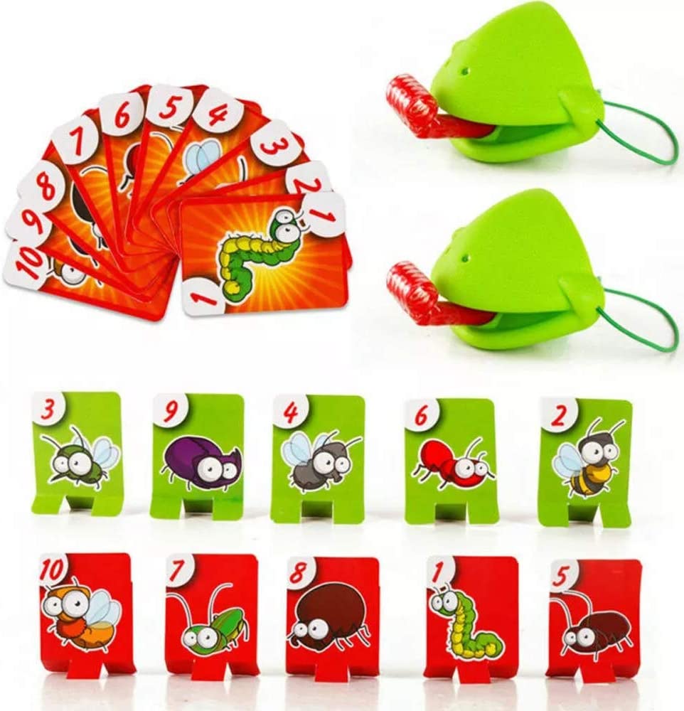 Lidah Kodok Mulut Take Card Tongue Party Lucu Board Game Be Quick to Jilat Kartu Mainan Set