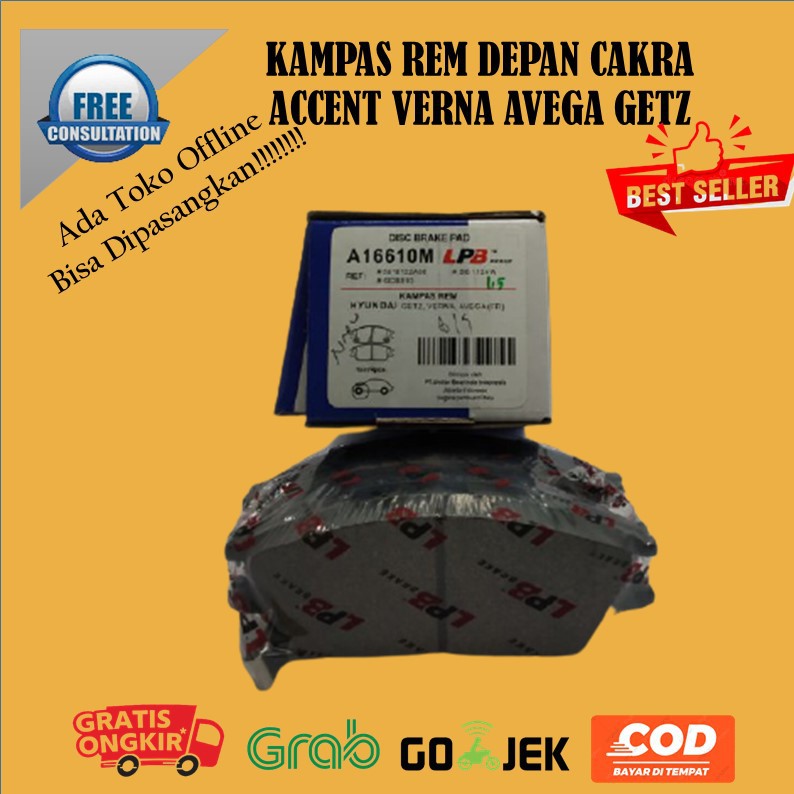 Kampas Rem Depan Hyundai Accent Cakra Brake Pad Depan Hyundai Accent Cakra