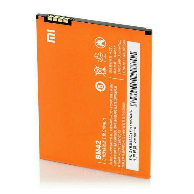 BATRE BATERAI XIAOMI REDMI NOTE 1 BM42 ORIGINAL 100%