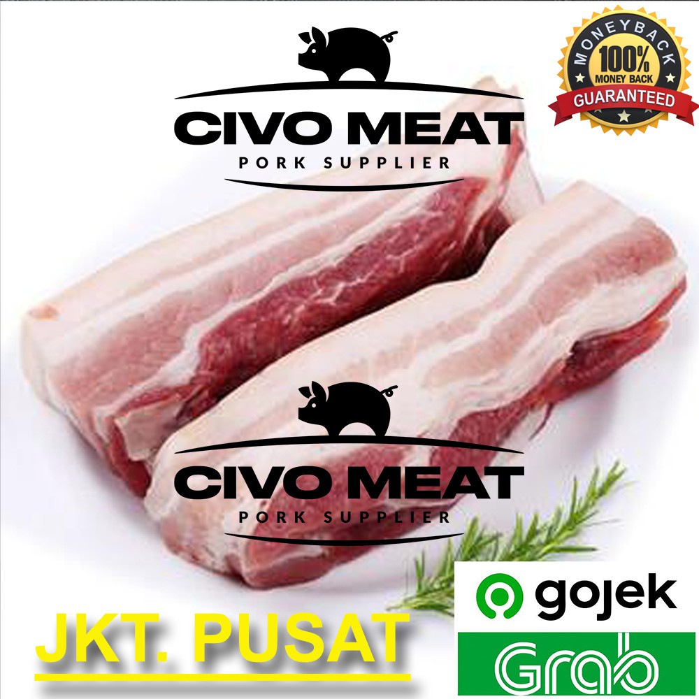 Daging Babi Samcan / Pork Belly 1kg