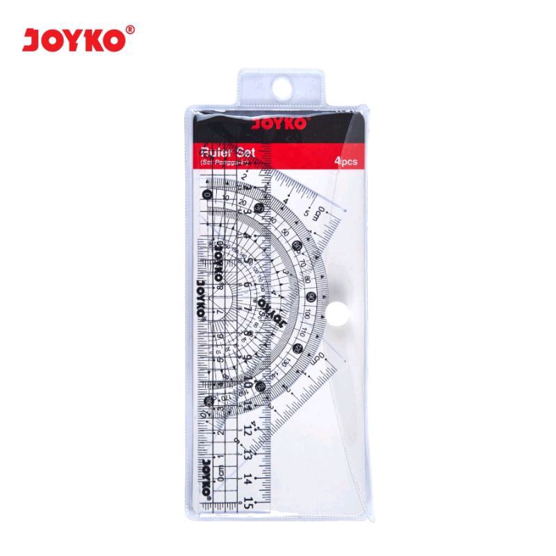 

Acrylic Ruler Set Joyko RL-PS2 | Penggaris Set Joyko Isi 4 Macam | Busur