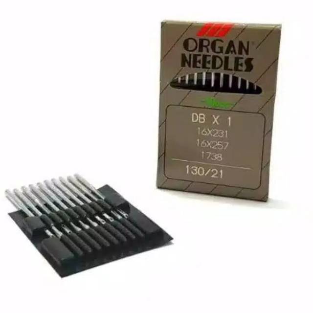 Jarum Mesin Jahit merk ORGAN NEEDLES DBx1 Untuk mesin besar dan hitam