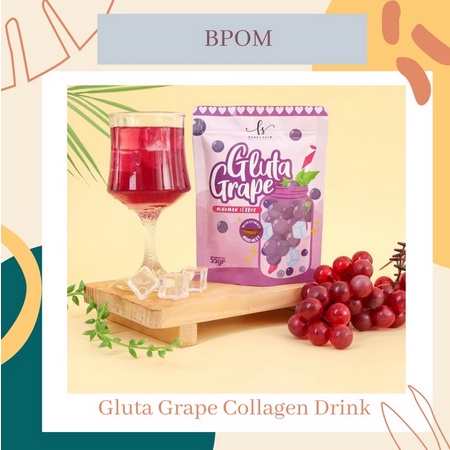 BPOM Gluta Grape Collagen Drink | Gluta Grape | Gluta Grape Flapyskin | Minuman Kecantikan | Minuman