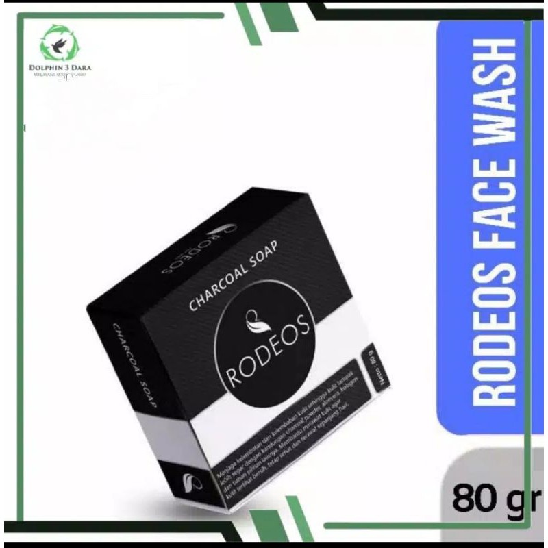 PROMO Sabun RODEOS CHARCOAL SOAP Original Pembersih Wajah Muka Kusam Jerawat dan Komedo TERLARIS