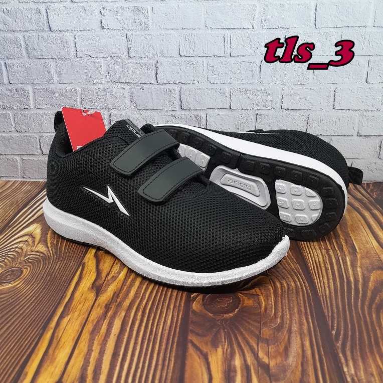 Sepatu Laki Remaja Ando Pino Velcro 31-38 Sepatu Sneaker Cowok